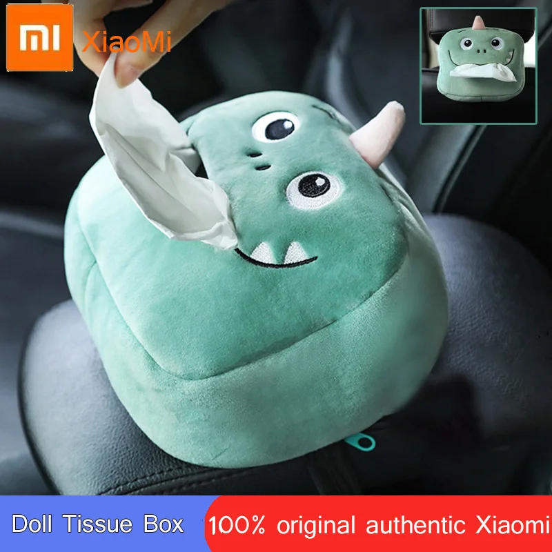 

Xiaomi автомобильная коробка для салфеток плюшевые животные Милая салфетка держатель для салфеток автостайлинг портативный бумажный пакет ч...