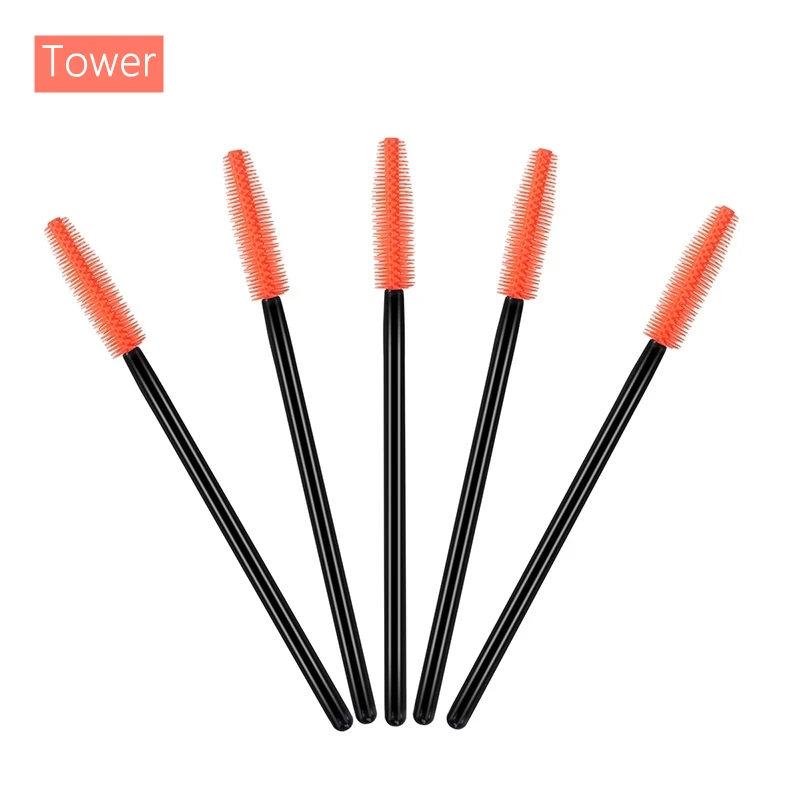 

50 шт., одноразовые Силиконовые кисти для наращивания ресниц