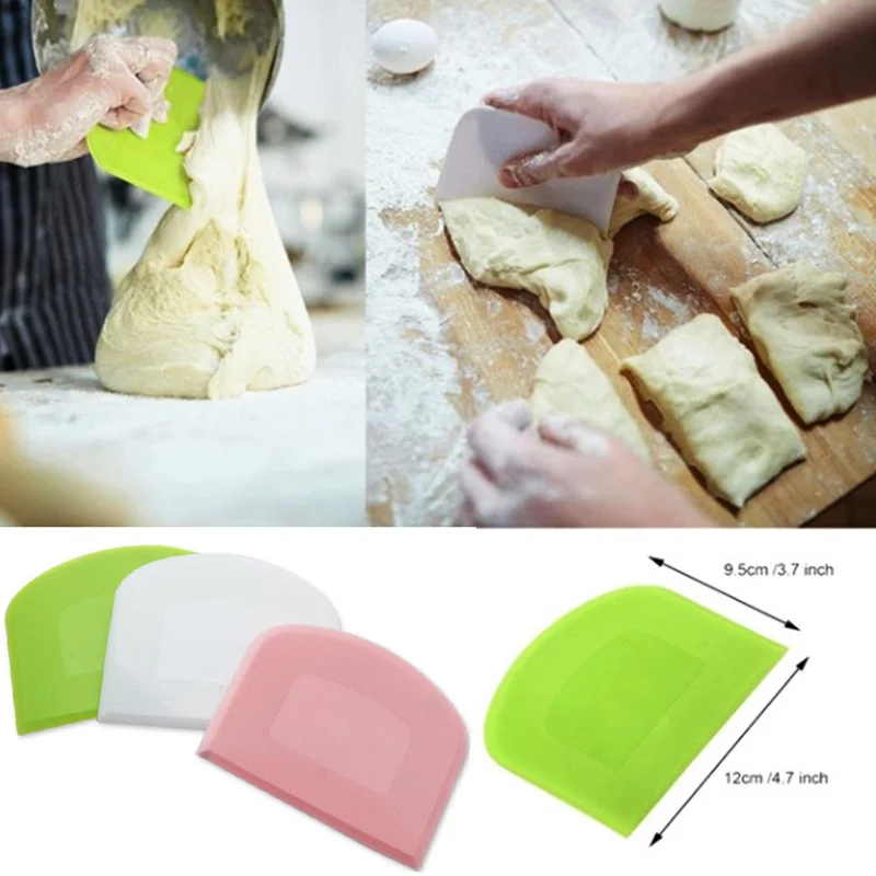

1PC Useful Cream Spatula DIY Pastry Cutters Fondant Dough Scraper Cake Cutter Pastry Baking Tool Kitchen Accessories