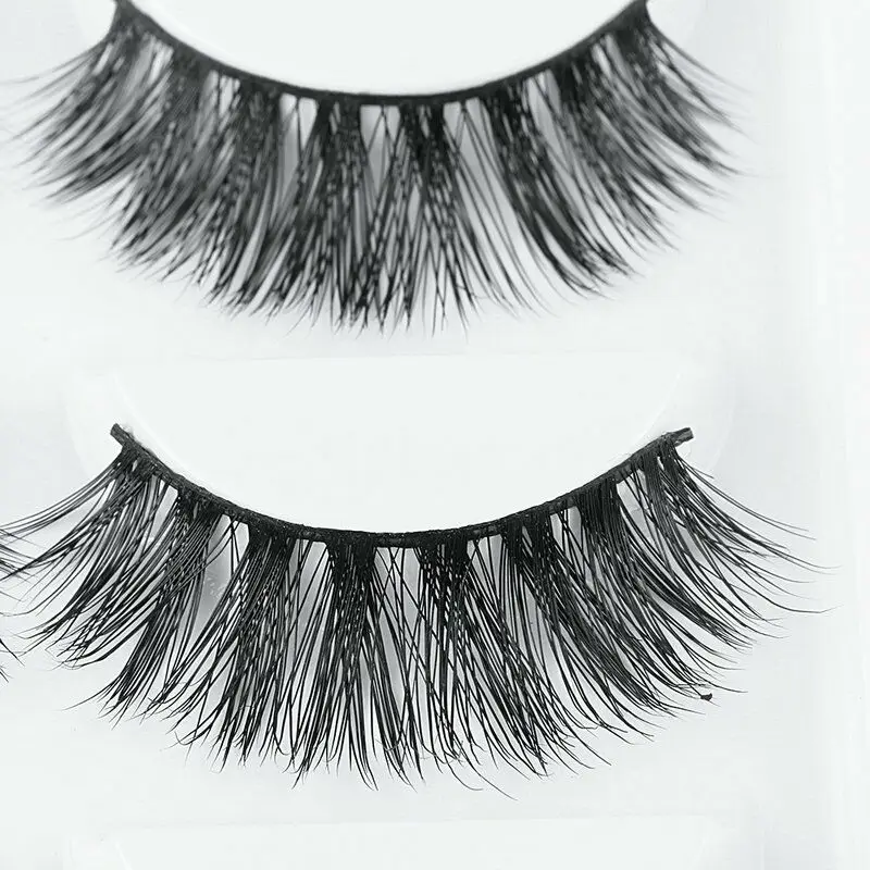 Набор объемных ресниц из норки 5 пар натуральные густые длинные мягкие Роскошные