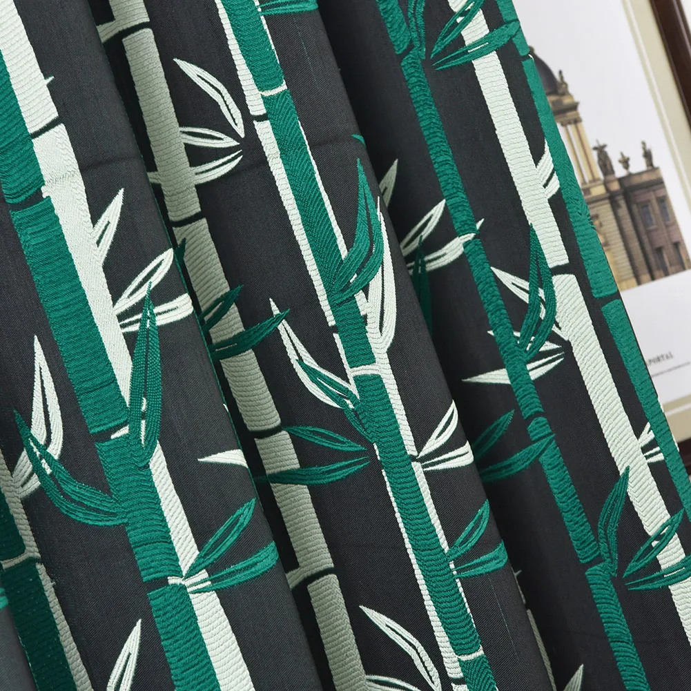 NAPEARL 1 шт. Короткие шторы для кухни бамбуковые жаккардовые в пасторальном стиле