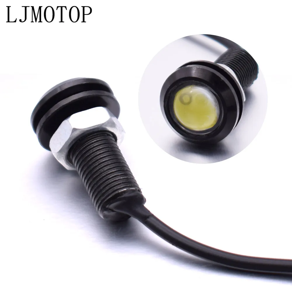 DC 12V орлиные глаз LED 18 мм соколиный DRL Дневной светильник сигнальная лампа для KAWASAKI