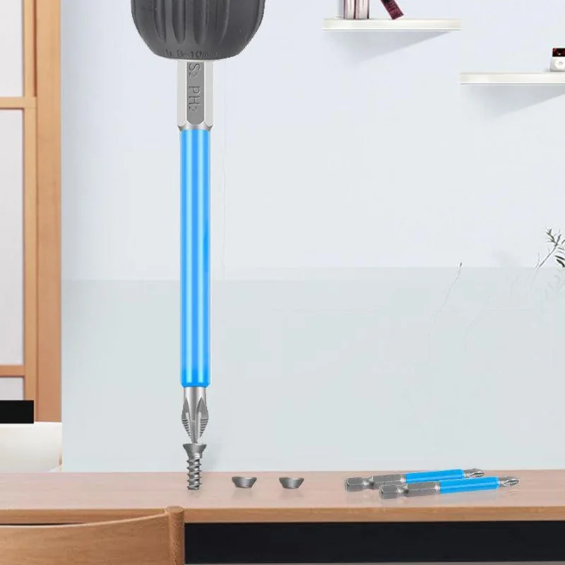 

Screwdriver Bits Magnetic Non-slip Screw Driver Drills PH2 Phillips Bits 1/4" Hex Shank Power Tools Electric Drill Accessories