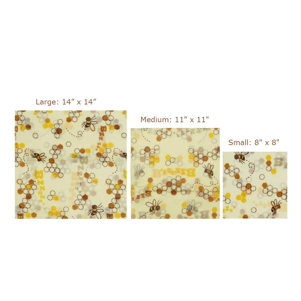 Экологичная Упаковка из пчелиного воска Zero многоразовая пищевая упаковка для