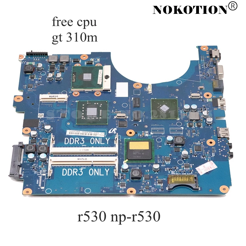 NOKOTION материнская плата для Samsung R530 R528 основная BA92-06346A BA92-06346B BA41-01227A PM45 DDR3