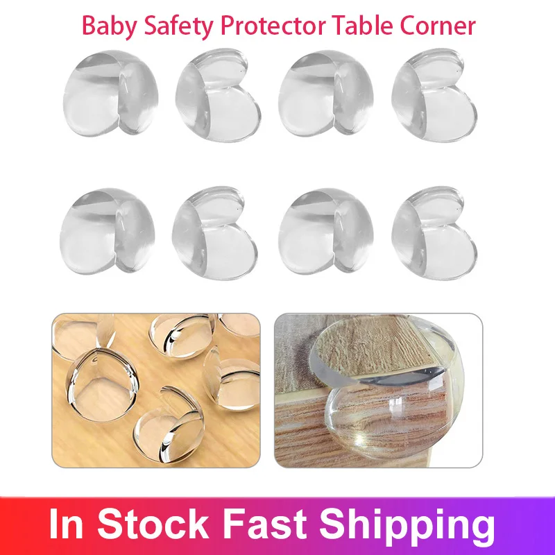 8 шт Безопасность ребенка Силиконовое протектор стола угловой край Защитная