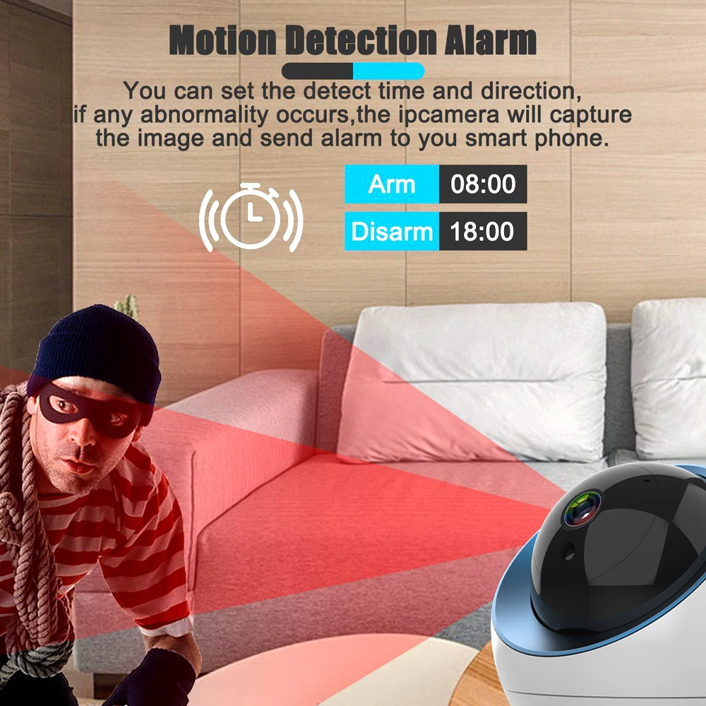 IP-камера Tuya Smart Life 1080P 2 МП беспроводная Wi-Fi голосовой помощник Alexa - купить по