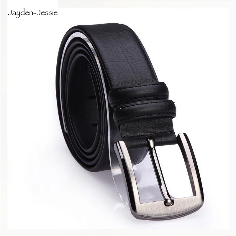 Ремень мужской из натуральной кожи шириной 3 8 см с пряжкой металлического