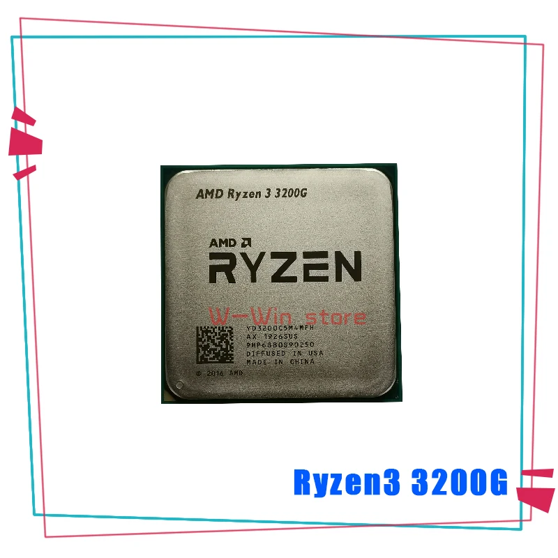 AMD Ryzen 3 3200G R3 6 ГГц четырехъядерный четырехпоточный процессор 65 Вт L3 = 4M YD3200C5M4MFH