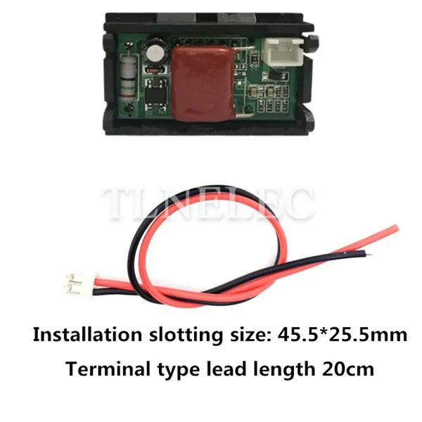 3 5 дюймовый вольтметр переменного тока стандартный двухпроводный трехзначный