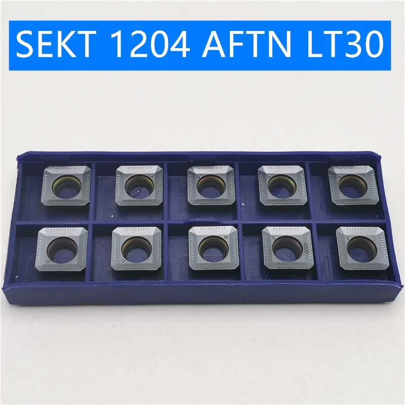 SEKT1204 AFTN LT30 поворотные твердосплавные вставки инструмент токарный фреза режущий инструмент для ЧПУ слот Режущий конец фреза SEKT 1204