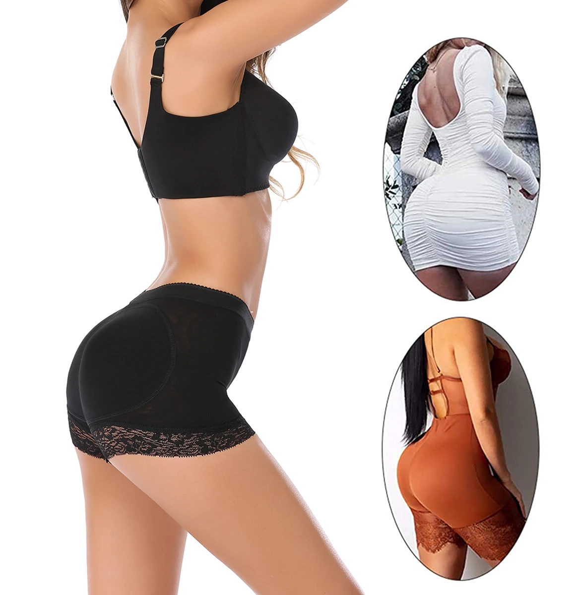 

Seamless Fullness Butt Lifter Boyshort Tummy Control Panties Butt Hip Enhancer Shaper Panties Underwear Hip Enhancer Shapewear