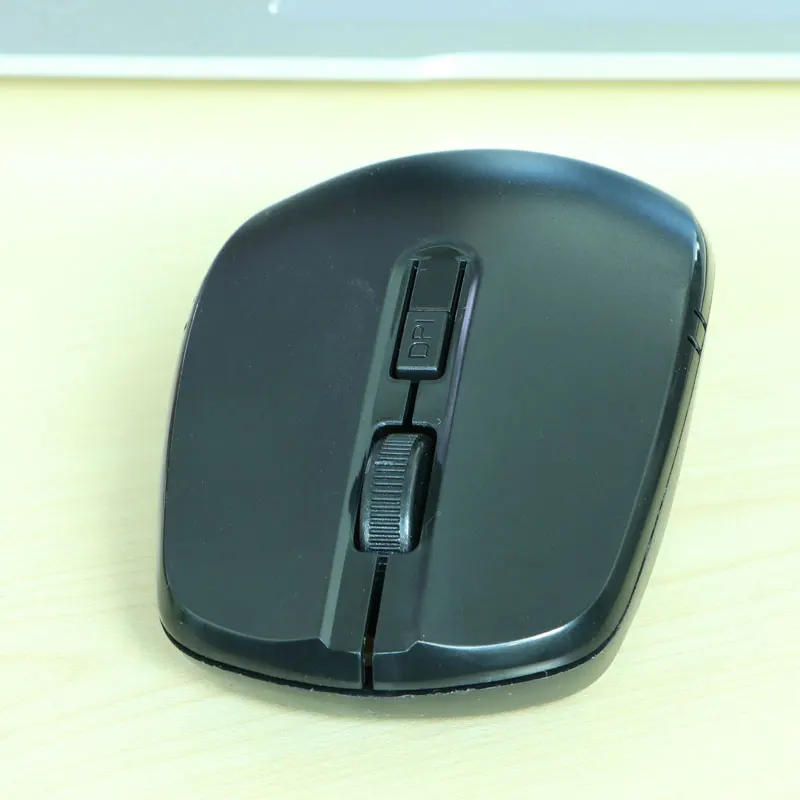 Беспроводная мышь Ingelon 1600 dpi оптическая черная с usb приемником для ноутбука и ПК