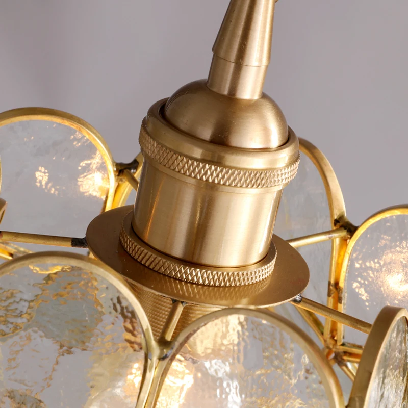 Mini lampe suspendue en verre doré E27, design moderne, luminaire décoratif d'intérieur, idéal pour un Loft, une chambre à coucher, une cuisine ou un bureau