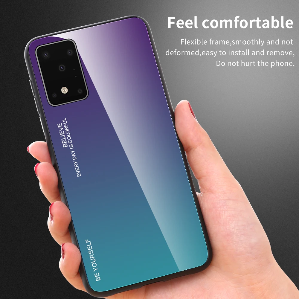 Для samsung S10 S10e S11 S11e S11Plus закаленное Стекло чехол для M10 M20 M30 M40 Note8 9 градиент