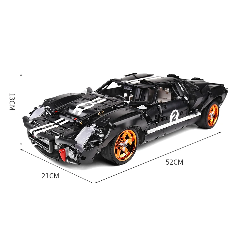 

QC010 High-tech Series The MOC-33807 GT40 MK I 1967 Car with Remote Control Power Function Building Blocks Bricks Kids Toy Gift