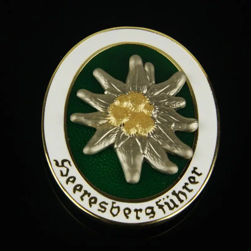 Немецкая медаль EDELWEISS шляпа горного танца медали значок брошь с коробкой|Булавки
