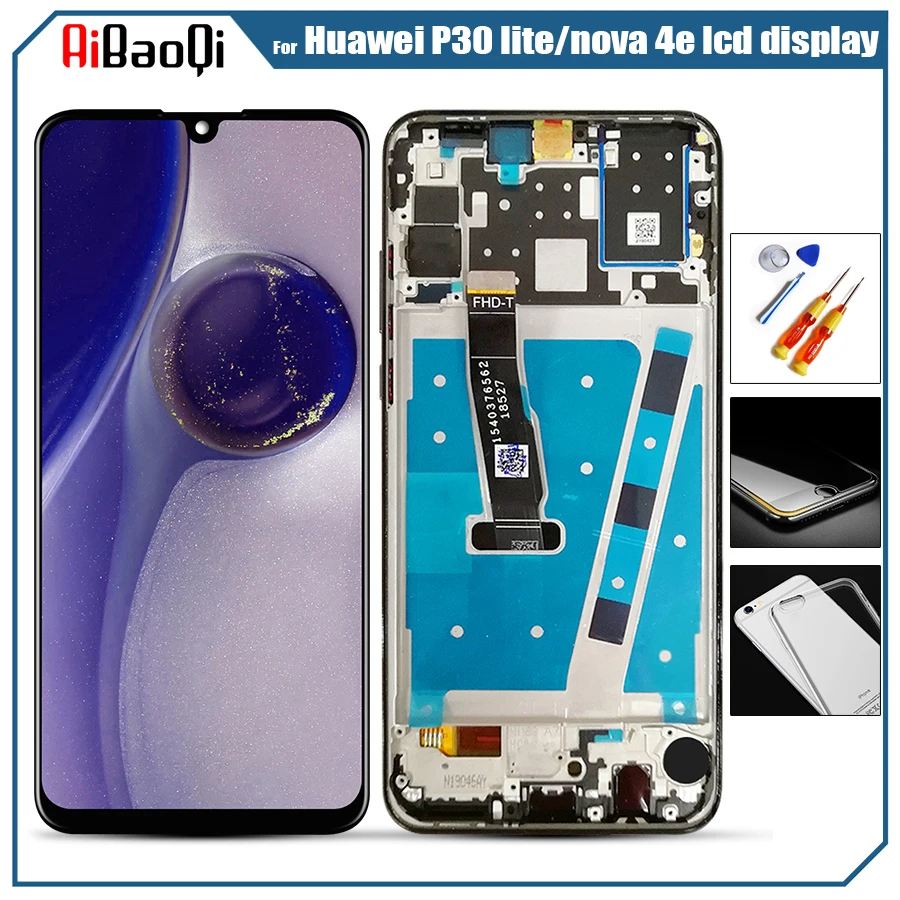 Оригинальный 6 15 дюймов для huawei p30 lite/nova/4e ЖК-дисплей MAR-LX1M MAR-LX2 сенсорный экран
