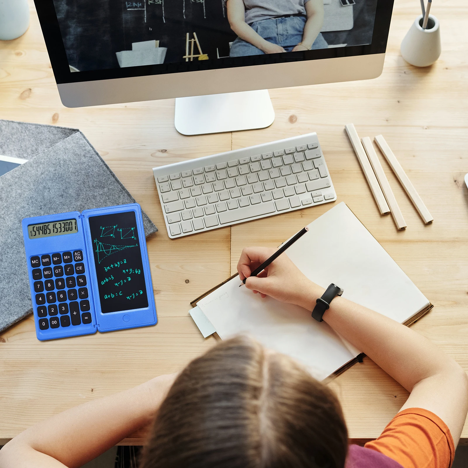 Складной калькулятор и 6-дюймовый ЖК-планшет для рисования цифровой планшет со