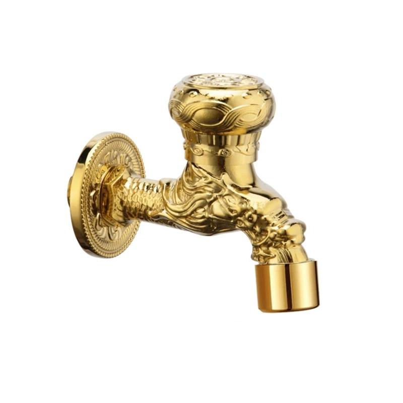 1 шт. резное настенное крепление Золотая водяная стена маленький кран