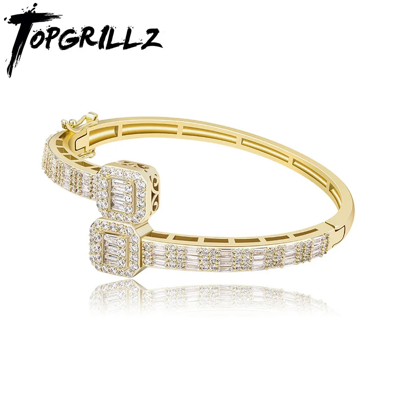 TOPGRILLZ новый индивидуальный 5 мм браслет высокого качества Iced Out микро проложить
