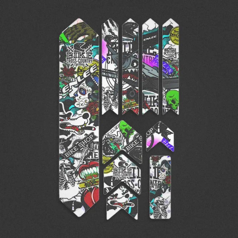 

Bicycle Decal Self-adhesive Eco-friendly Bike Frame Fork Stem Protective Decal Bicycle Sticker Bike Sticker 1 Set