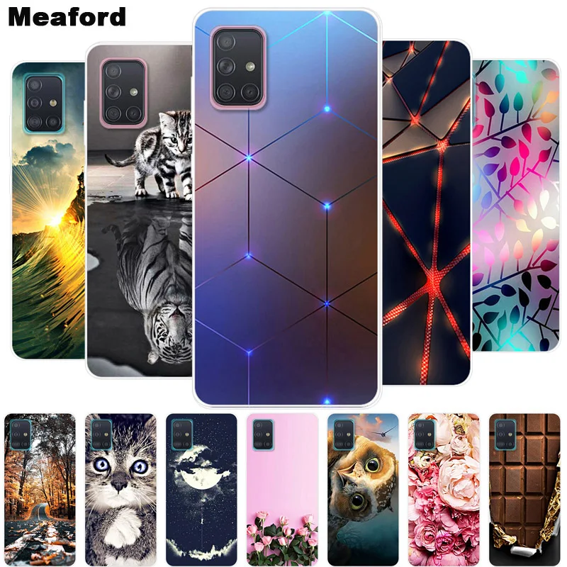 Чехол для Samsung A41 Мягкая силиконовая задняя крышка Прозрачный бампер чехол Galaxy A21