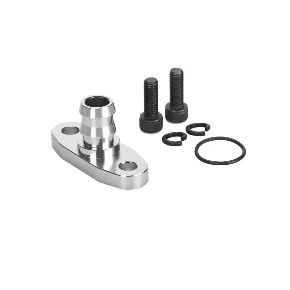 Алюминиевая заготовка масляный слив возвратный фланец адаптер Набор турбо