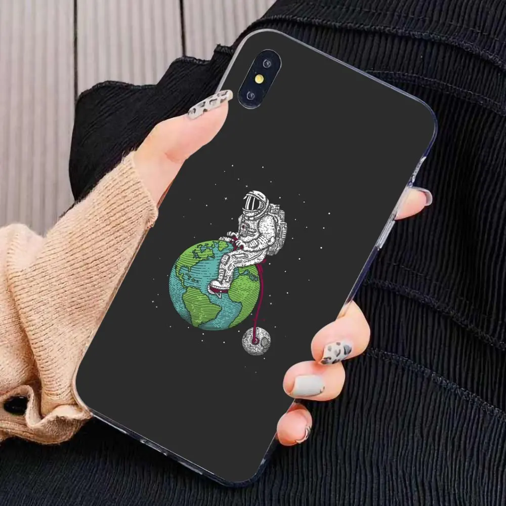 Moon Planet Star space astronaut For Xiaomi Mi A1 A2 A3 5X 6X 8 9 9t Lite SE Pro Max Mix 1 2 3 2S Soft Cases Cover | Мобильные