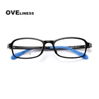 Оправа для детских очков для близорукости TR90, однотонные прозрачные детские очки с диоптриями по рецепту, гибкие мягкие очки