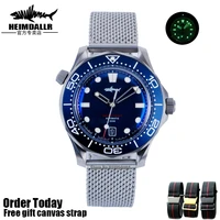 official monopolyheimdallr mens diving watch sapphire crystal glass titanium case 200m waterproof nh35 automatic movement