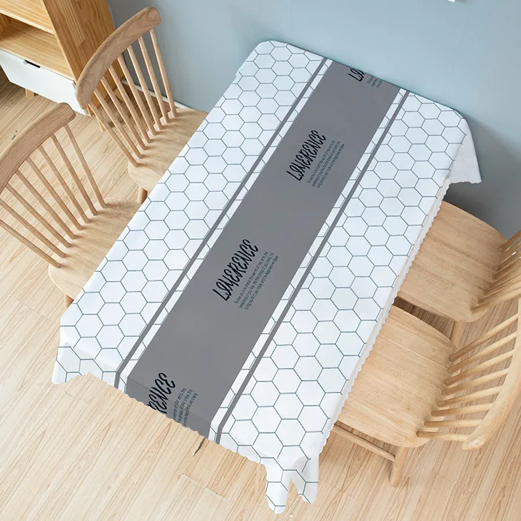 Ins скандинавский обеденный стол из хлопка и льна водонепроницаемый коврик для