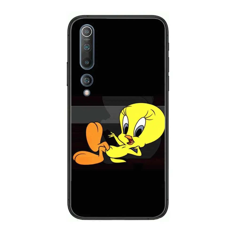 

Cartoon Tweety Bird Case Phone Case For xiaomi mi11 5g 10 liti Ultra 9Pro SE 3 8 Note Anime Black Cover Silicone Back Pretty tpu