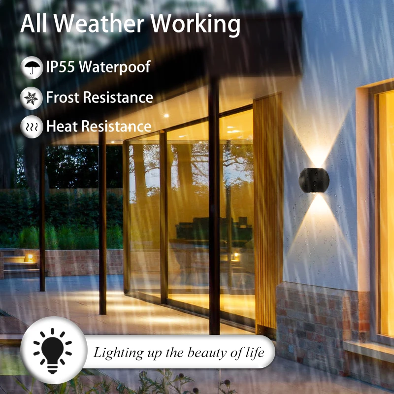 waterproof wall light smart mini ball outdoor lighting for home outside courtyard application modern decoration | Лампы и освещение