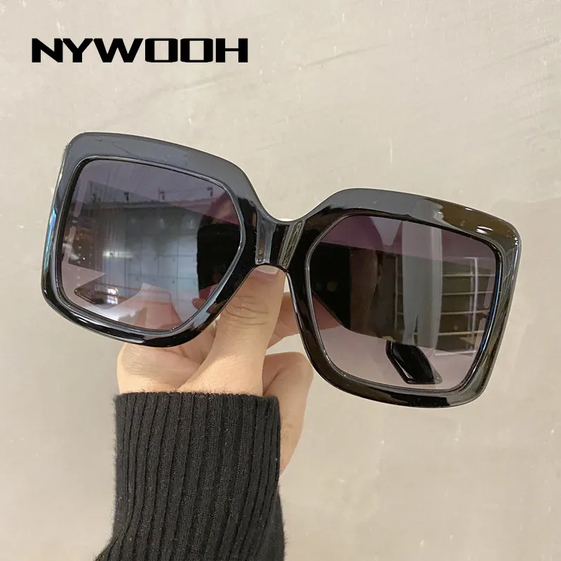 NYWOOH крупные сонечные очки Для женщин Роскошные Дизайнерские градиентные