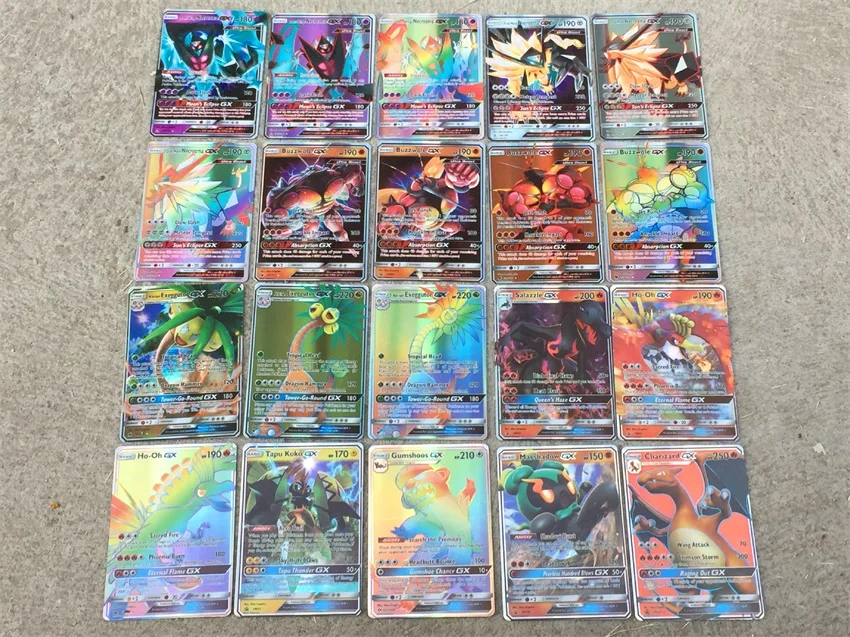 300 шт. 200 100 50 GX MEGA Shining Cards Game Battle Carte Trading Детская коллекция игрушек|Игровые фигурки