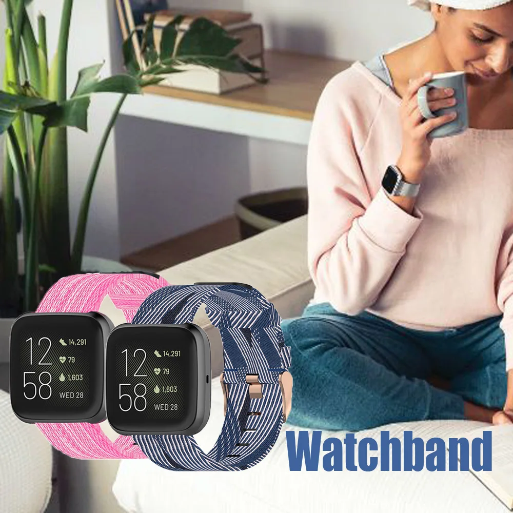 

For Fitbit Versa2/versa lite Watchband Fitbit Blaze Nylon Watch Strap Business Bracelet for Fitbit Versa 2/lite Fitbit Blaze Man