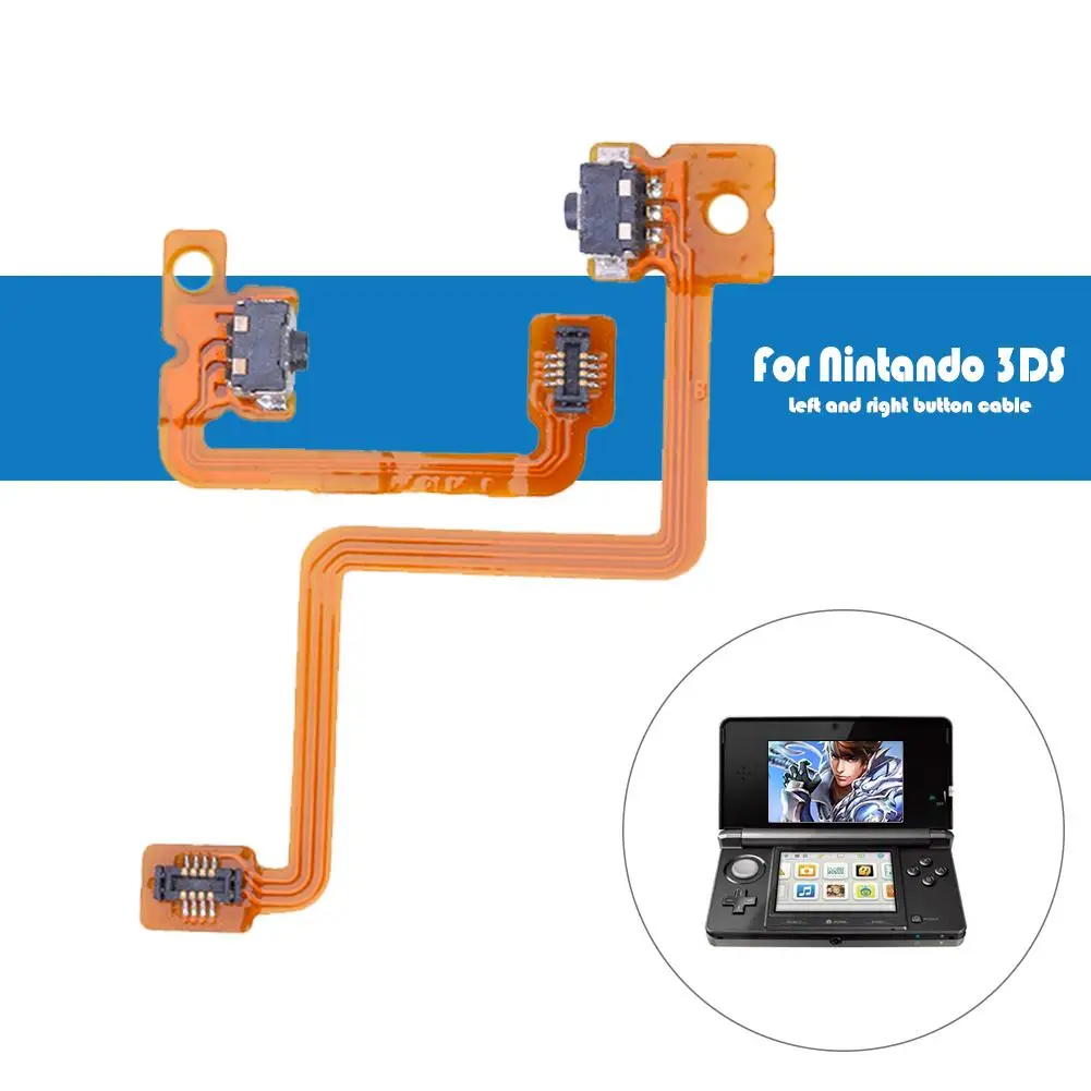 2 шт. L/R Левая Правая Наплечная кнопка с гибким кабелем подходит для Nintendo 3DS