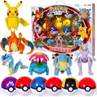 Игрушечные фигурки Покемон, вариант мяча, модель Пикачу, Дженни, черепаха, карманные монстры, экшн-фигурки, игрушка в подарок