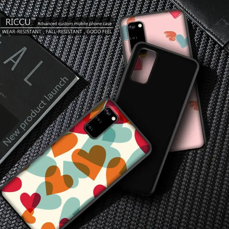 Милый чехол для телефона с сердечками Samsung S20 plus Ultra S6 S7 edge S8 S9 S10 5G - купить по