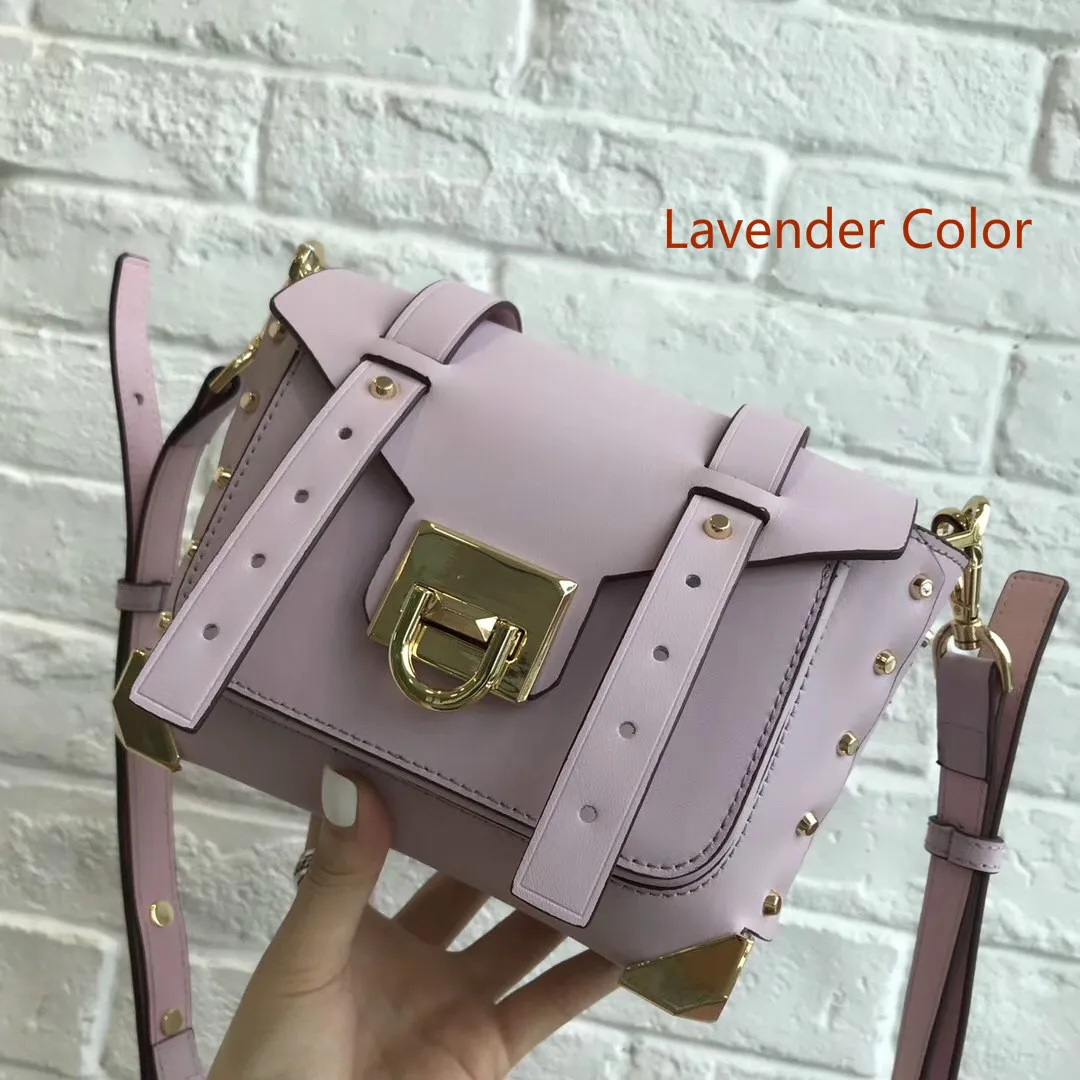 Новинка 2020 женская сумка с заклепками и замком новая модная дизайнерская рок на