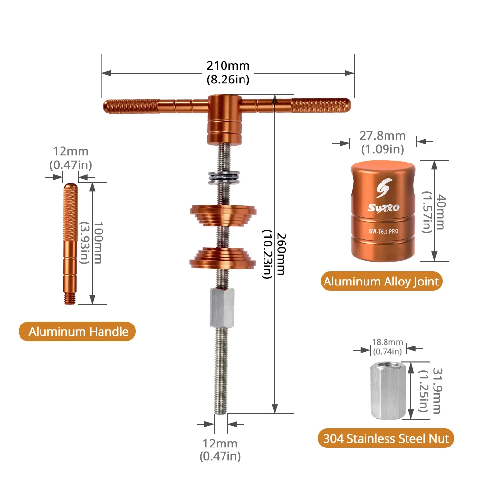 Нажимной инструмент для ремонта велосипедной гарнитуры SWTXO от AliExpress WW