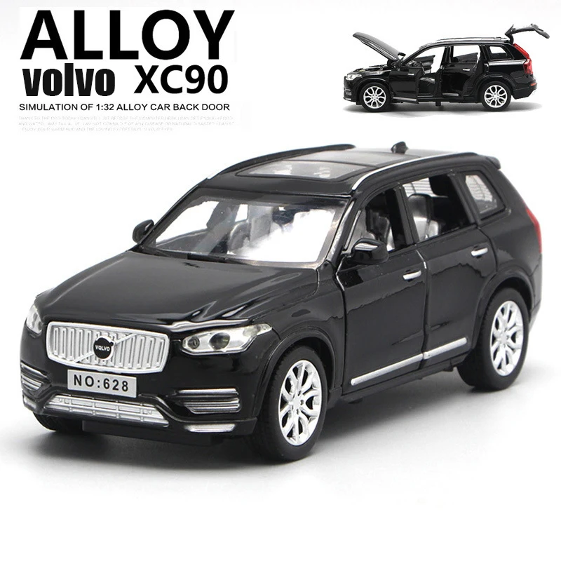 1:32 Сплав литьё под давлением XC90 2019 модель игрушка с открывающимися дверцами