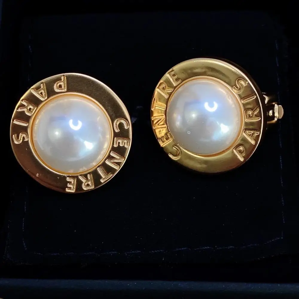 Брендовые модные ювелирные изделия из жемчуга золото Цвет серьги Paris уникальный