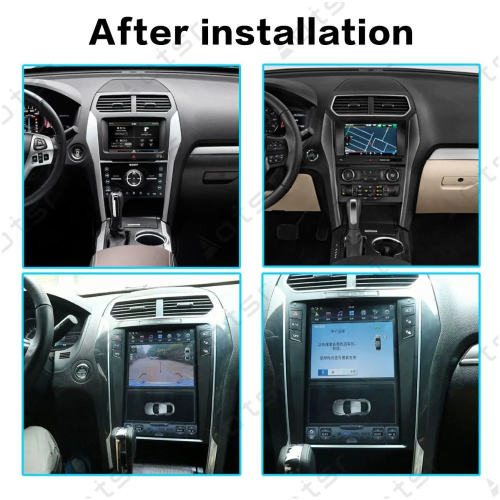 Tesla стиль Android 9,0 4+ 64G Автомобильный dvd-плеер gps навигация для Ford Explorer 2011+ головное устройство мультимедиа аудио радио магнитофон