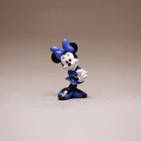 disney mickey mouse blue minnie 2 5cm mini doll action figures toys model for children gift