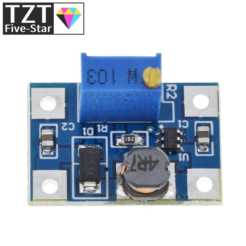 TZT 2-24V to 2-28V 2A DC-DC SX1308 Step-UP Adjustable Power Module Step Up Boost Converter for DIY Kit | Электронные компоненты