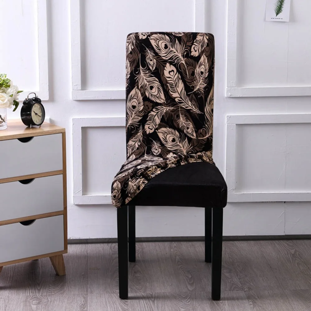 Универсальные чехлы на стулья с принтом эластичный чехол из спандекса для стула