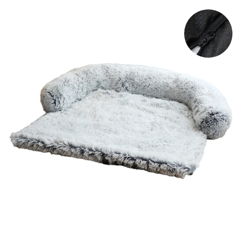 

Cozy Soft Plush Cute Self Warming Cat Bed Sofa Cat Beds Mats Gift for Pet Owner Autumn Winter Warm Snooze Sleeping