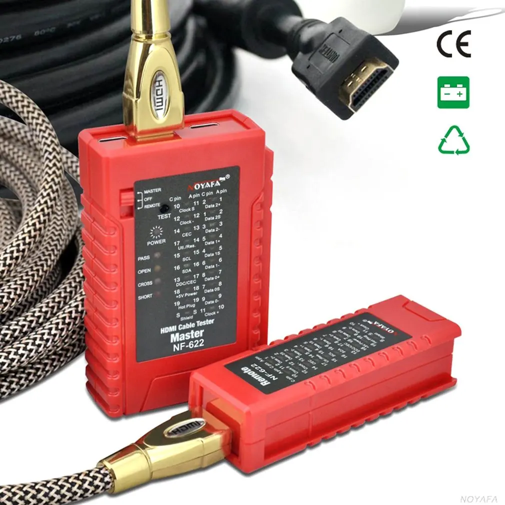 NOYAFA NF-622 HDMI провода тестер HD детектор проверка беспорядок короткий открытый и